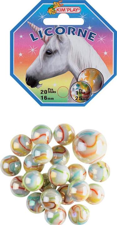 Produktbild Kim'Play 20+1 EINHORN-MURMEL