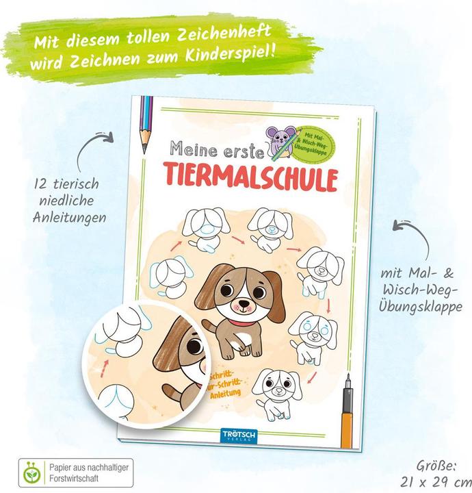 Image du produit Livre de coloriage Ma première école de coloriage animalier Chien