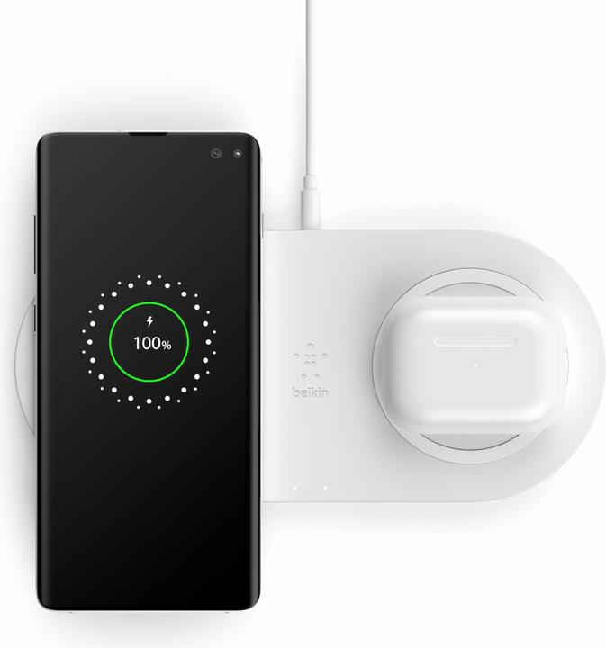 Produktbild Belkin Dual Wireless Charging Pad mit Netzteil (10 W)
