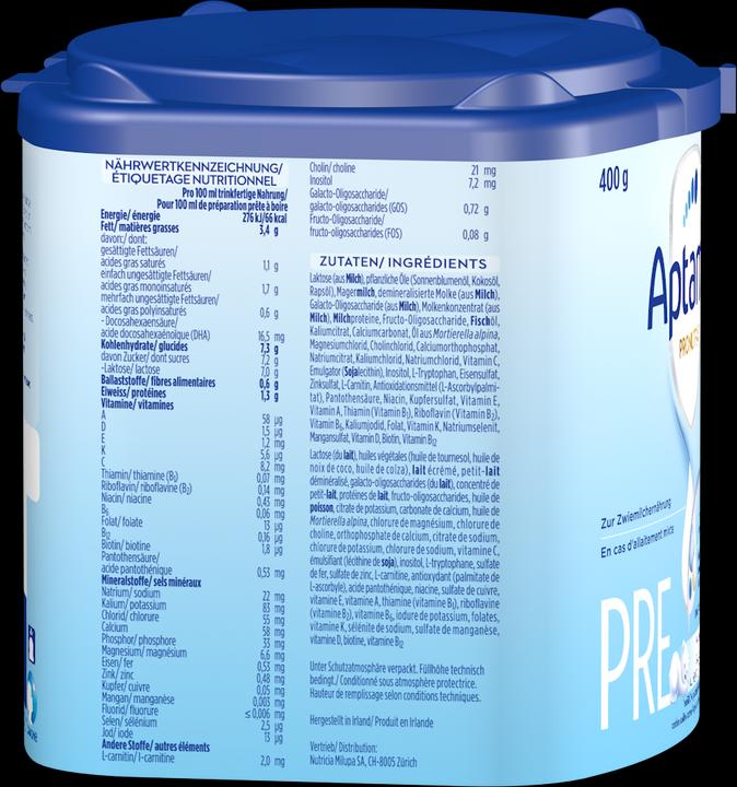 Immagine prodotto Aptamil Pronutra Pre (400 g, dalla nascita)