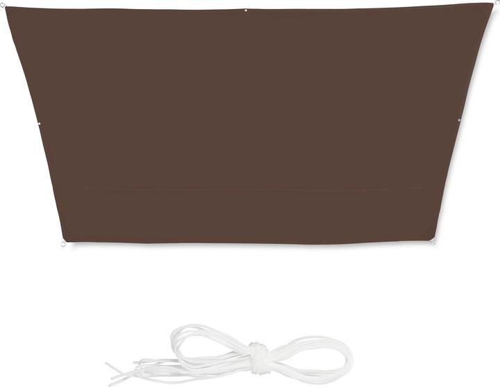 Actual product image Relaxdays Brown Trapeze Shade Sail (400 x 300 x 0.5 cm)