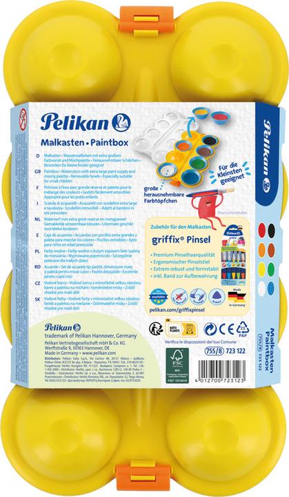 Produktbild Pelikan Mini-Friends (Grün, Braun, Gelb, Weiss, Schwarz, Rot, Blau, Orange, 28 ml)