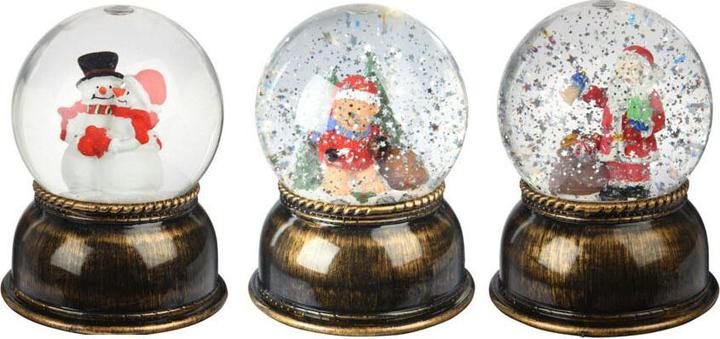 Actual product image Christmas glass shaking ball, 14cm