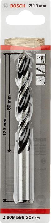 Produktbild Bosch Professional Zubehör Holzspiralbohrer Standard, 10 x 80 x 120 mm, d 10 mm (10 mm)