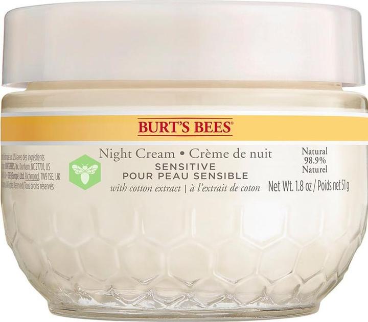 Image du produit Burt's Bees Crème de nuit sensible Extrait de coton (Crème de nuit)
