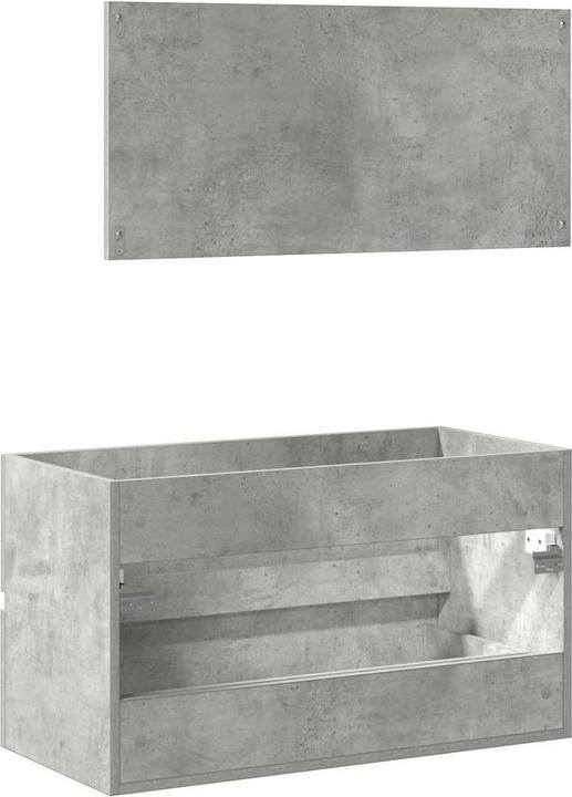 Image du produit VidaXL Armoire de salle de bain avec miroir Bois composite gris béton