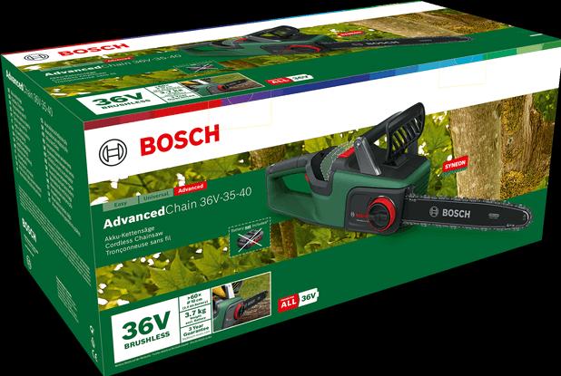 Actual product image Bosch Home & Garden AdvancedChain 36V-35-40 (Battery chain saw)