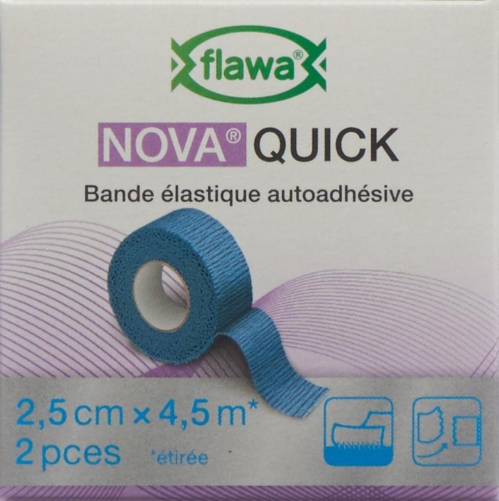 Produktbild Flawa Nova Quick kohäsive Reissbinde 2.5cmx4.5m blau