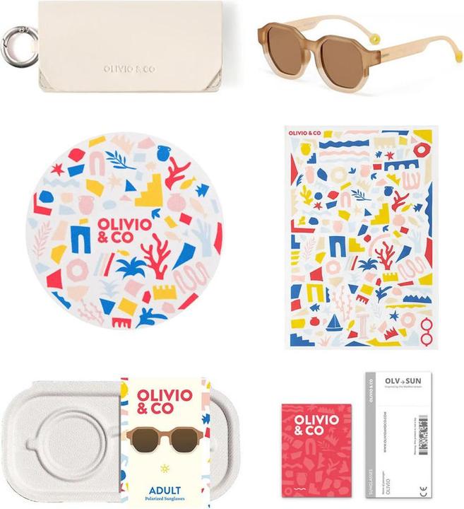 Actual product image Olivo & Co Sonnenbrille TEEN & ADULT Creative Edition D Colorblock Sand
