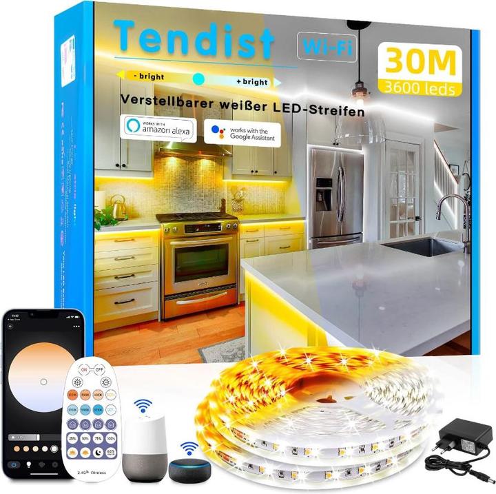 Lumina Swiss 30m Set SmartLED Weiss (Kaltweiss, Warmweiss, Neutralweiss, 3000 cm, Indoor)