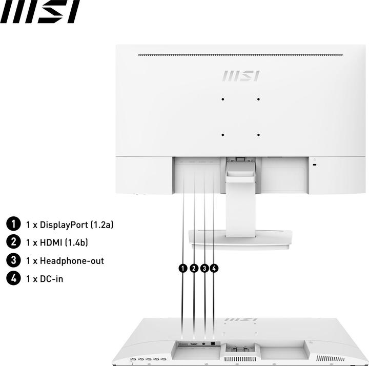 Produktbild MSI PRO MP243XWDE (1920 x 1080 Pixel, 23.80")