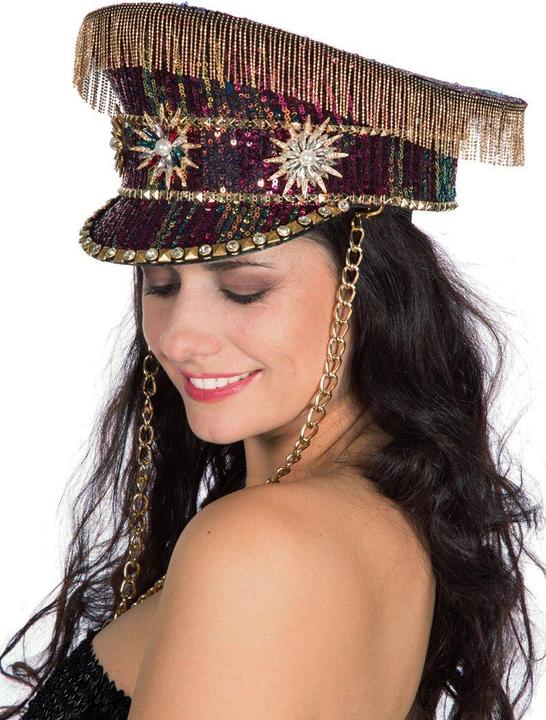 Produktbild Metamorph Glitzer General Militärmütze mit Strass