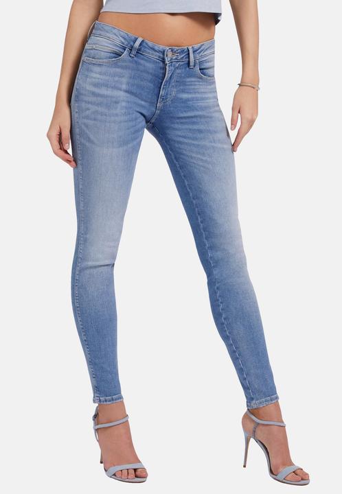 Produktbild Guess Jeans Skinny-Fit-Jeans CURVE X mit Label-Patch im 5-Pocket Style (W24/L32)