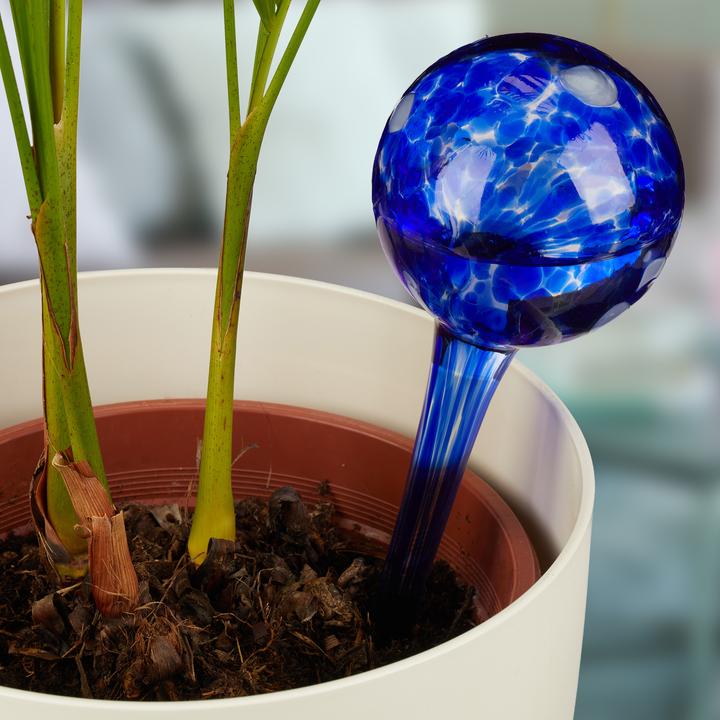 Image du produit Relaxdays Globe d’arrosage en lot de 2, verre (Boules d'arrosage)
