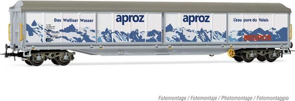 Hornby SBB sliding wall car 4-axle Habils Aproz Eep. V (Track H0)