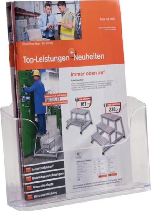 Actual product image Twinco Brochure holder DIN A4 acrylic, transparent (A4)