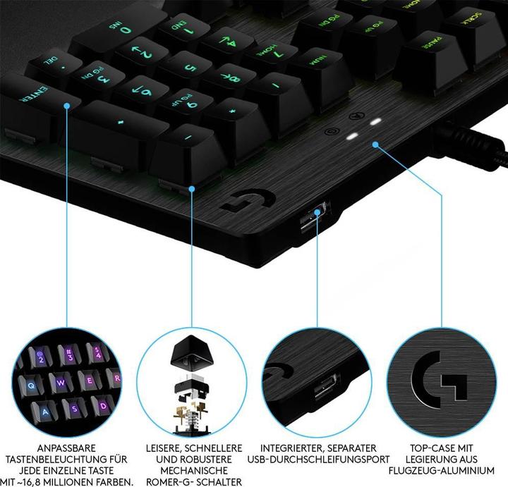 Produktbild Logitech G G512 (CH, Kabelgebunden)