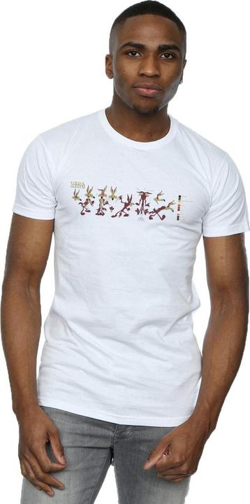 Actual product image Looney Tunes Mens Wile E Coyote Colour Code T-Shirt (4XL)