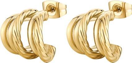 Brosway Amy BAY22 modern gold plated earrings (316L Stahl)
