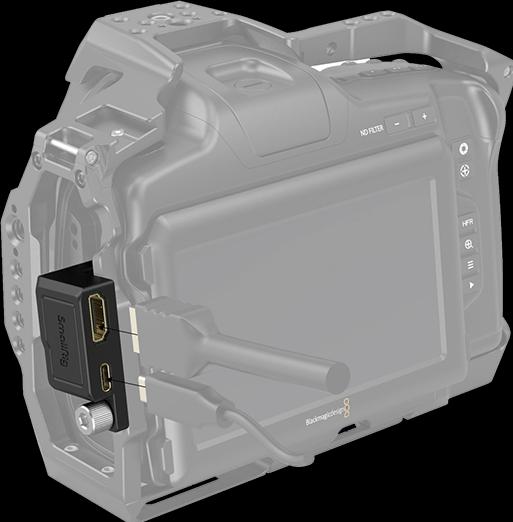 Actual product image SmallRig HDMI & USB-C Right-Angle Adapter forÊBMPCC 6K Pro 3289