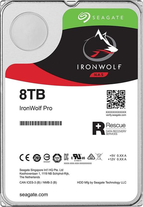 Image du produit Seagate IronWolf Pro (8 To, 3.5", CMR)