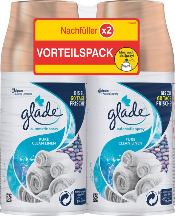 Produktbild Glade Automatic Spray NF Pure Clean Linen Doppelpack