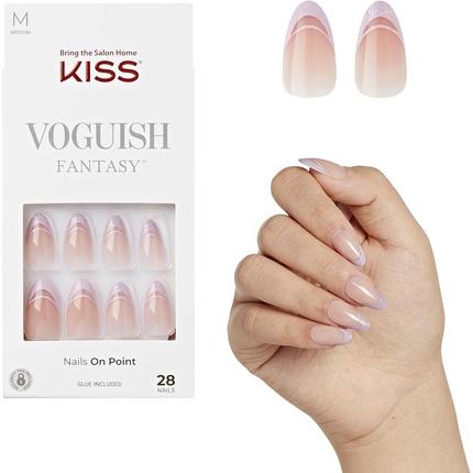 Immagine prodotto KISS Unghie - Ks Voguish Fantasy Unghie - Notte di pioggia (Unghie artificiali, Rosa)