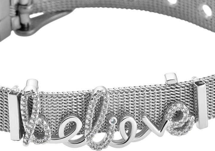 Immagine prodotto Heideman Bracciale a rete Believe lucido (100% acciaio inossidabile)