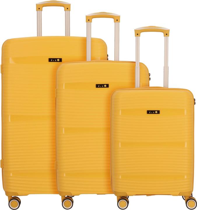 D&N Travel Line 4200 4-Rollen Kofferset 3 tlg. (199 l, XL (ab 115l))