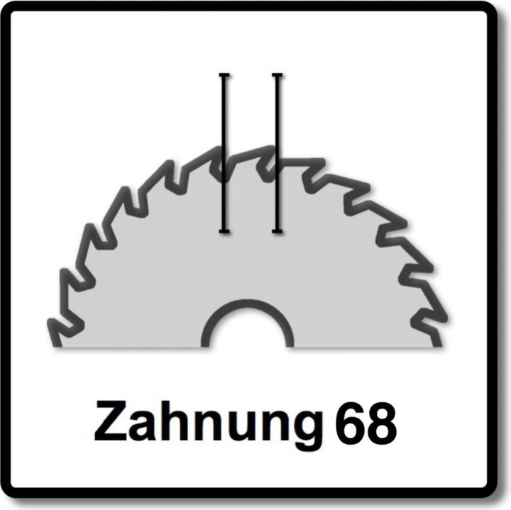 Produktbild Festool 2x Spezial Kreissägeblatt TF68 Alu Kunststoff 260 x 2,4 x 30 mm ( 494607 ) 260 mm 68 Zähne