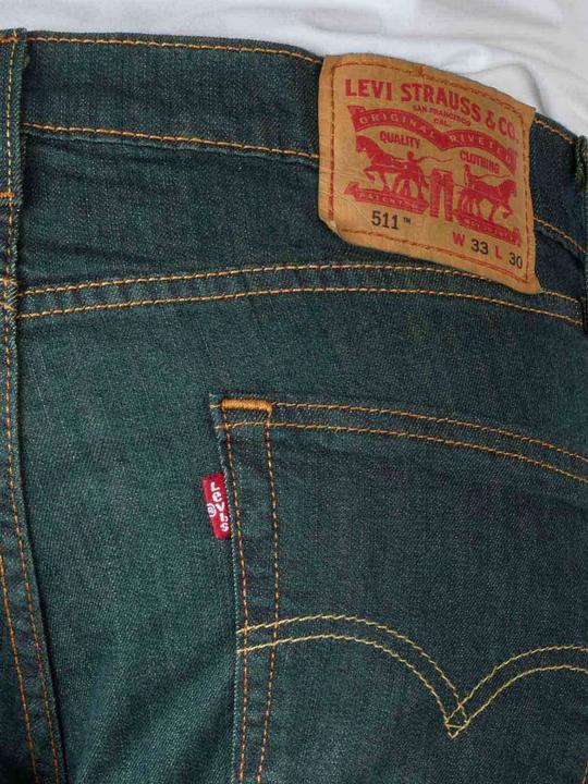 Actual product image Levis 511 Jeans rinsed playa (W31/L30)