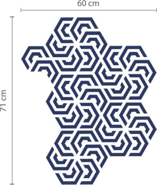 Walplus Polygon Geometry Pattern (90 x 30 cm)