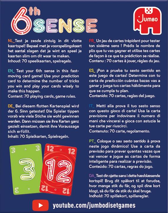 Produktbild Jumbo 6th Sense Kartenspiel (Deutsch)
