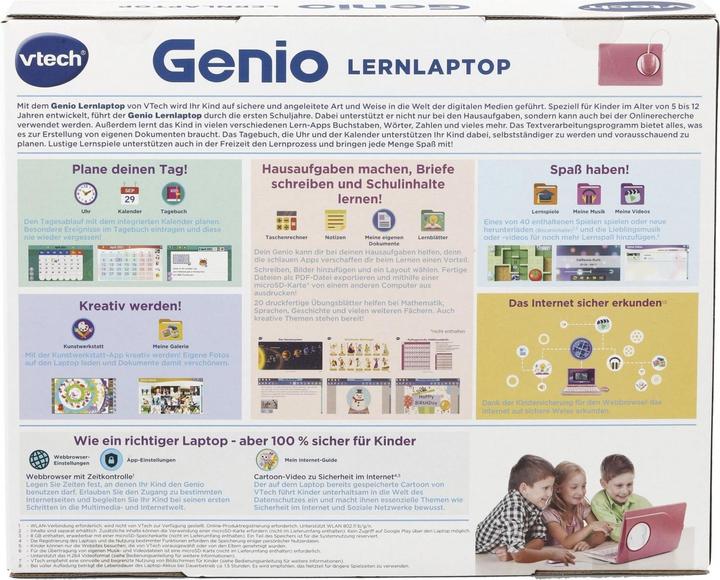 Productafbeelding VTech Genio Lerende Laptop roze (Duits)