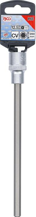 Produktbild BGS Bit-Einsatz Länge 200 mm Antrieb Innenvierkant 12,5 mm (1/2") Innensechskant 8 mm (12,5 mm)