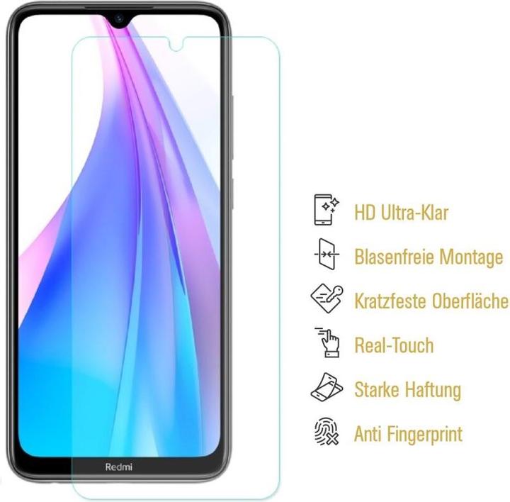 Produktbild Protectorking 2x Panzerfolie Anti-Shock HD Klar (2 Stück, Xiaomi Redmi Note 8)