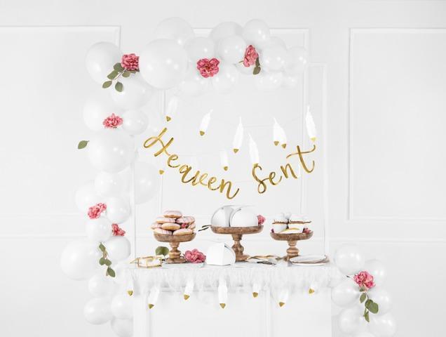 Produktbild Partydeco Place cards - Feathers, gold, 10.5x3cm (1 pkt / 10 pc.)