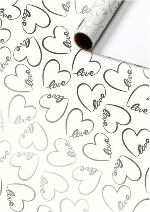 Produktbild Magni Geschenkpapier 70cmx1,5m Dany weiss FSC (Geschenkpapier, 1 x)