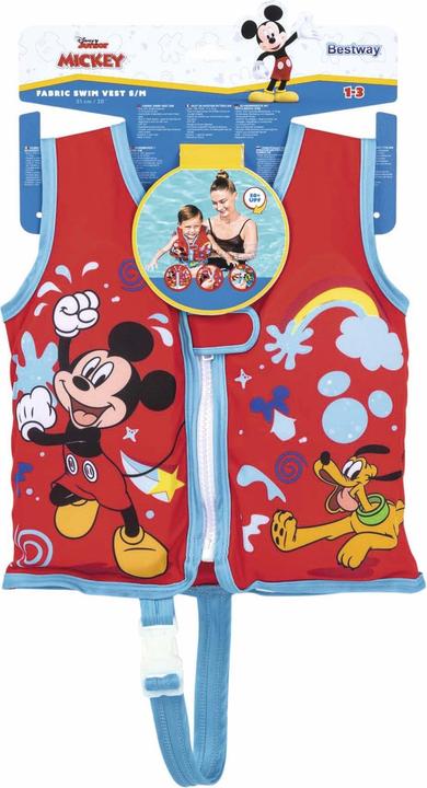 Actual product image Bestway Disney Junior Mickey & Friends Fabric Kids Swim Vest (M/L, 15 - 18 kg, 11 - 15 kg)