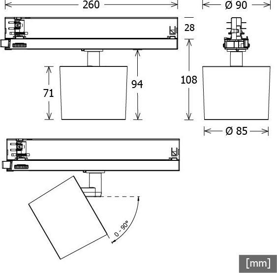 Actual product image LTS ORYO-T 203.930.45/DA (3370 lm)
