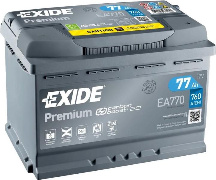 Image du produit Exide Premium Carbon Boost EA770 (12 V, 77 Ah, 760 A)