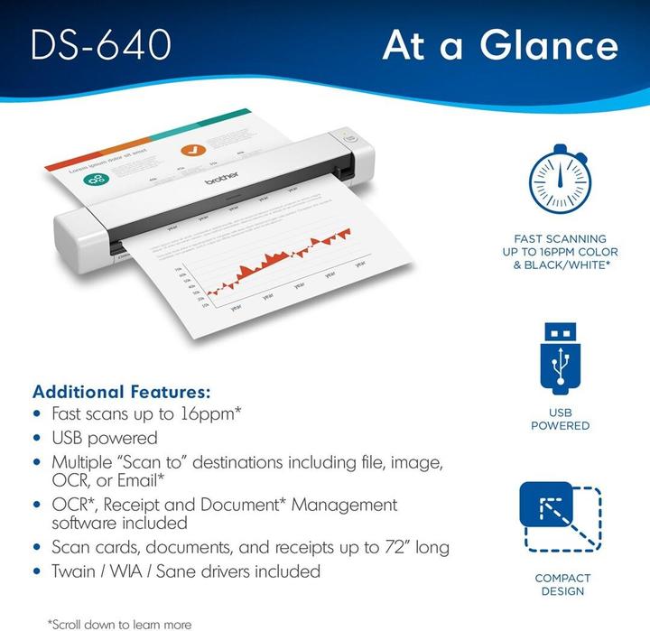 Produktbild Brother DS-640 (USB)