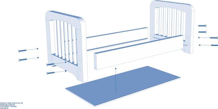 Produktbild Goki Puppenbett