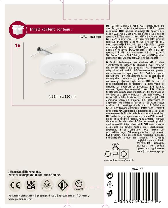 Actual product image Paulmann DiscLED