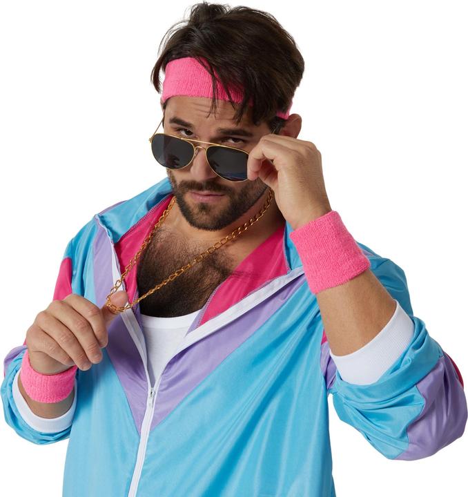 Immagine prodotto tectake Completo da uomo retrò anni '80 '90 set tuta da jogging (L)