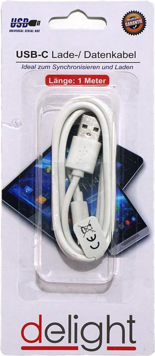 Immagine prodotto Top ten Cavo di ricarica e cavo dati USB-C, 1m, bianco (1 m, USB 3.0)