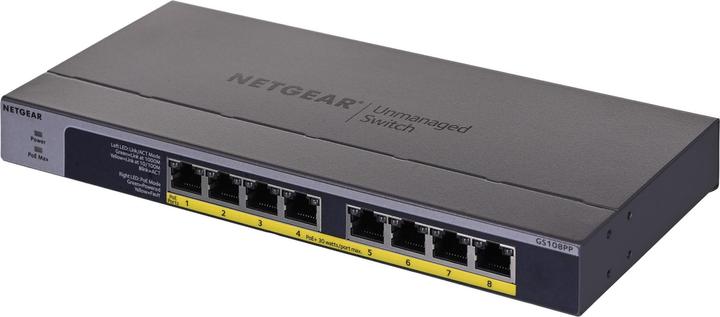 Actual product image Netgear Gs108pp (8 Ports)