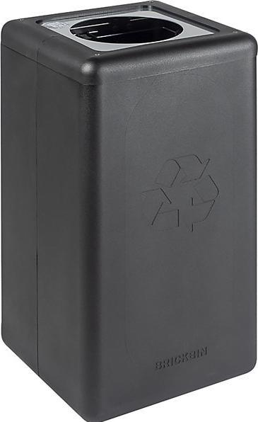 Image du produit ReinigungsBerater Système de tri sélectif BrickBin poubelle noire grise 65 L porte-sacs intégré, en plastique recyclé. (65 l)