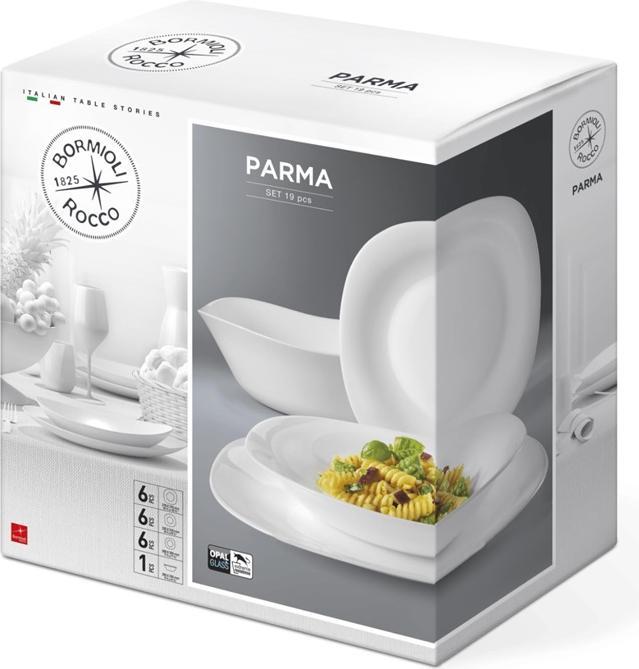Actual product image Bormioli Rocco SET OF PLATES 498996S12021990 PARMA19PCS (19 Piece)