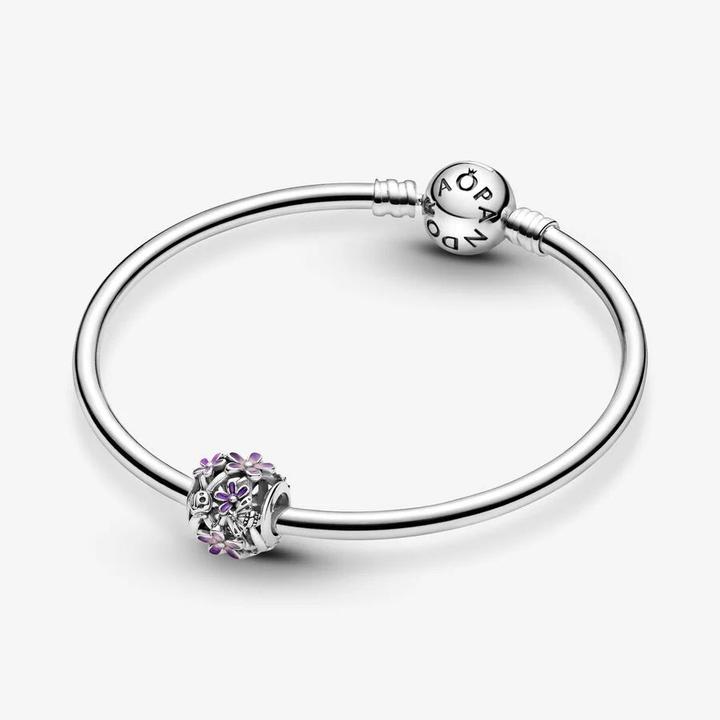 Produktbild Pandora Charm Openwork Violette Daisy (1.12 cm, Silber 925)